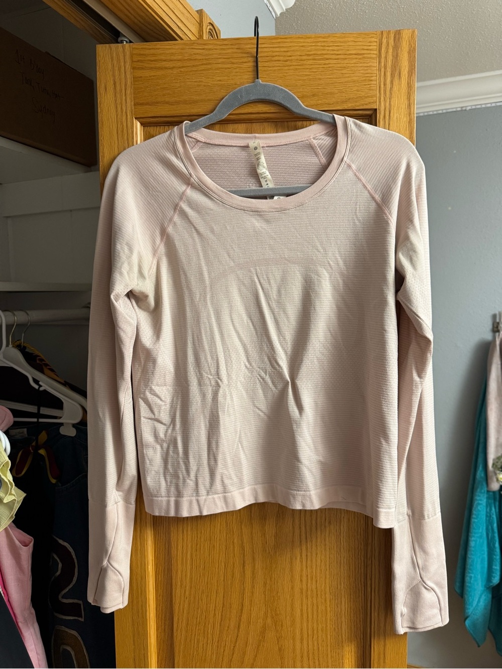 Lululemon Light Pink Long-Sleeve Women's Top